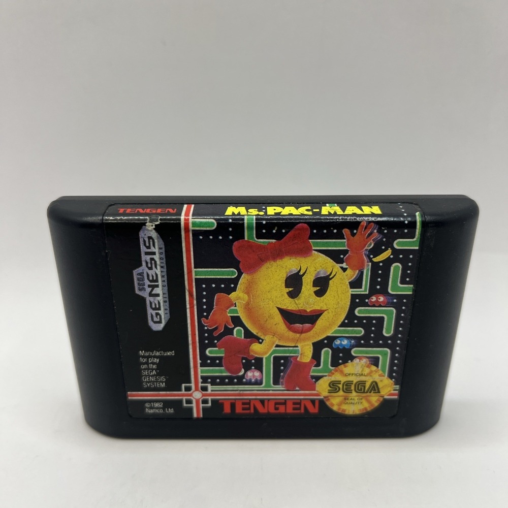 Sega Genesis Ms. Pac-Man Cartridge Only Tested And Working